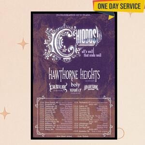 Chiodos Tour 25 Poster